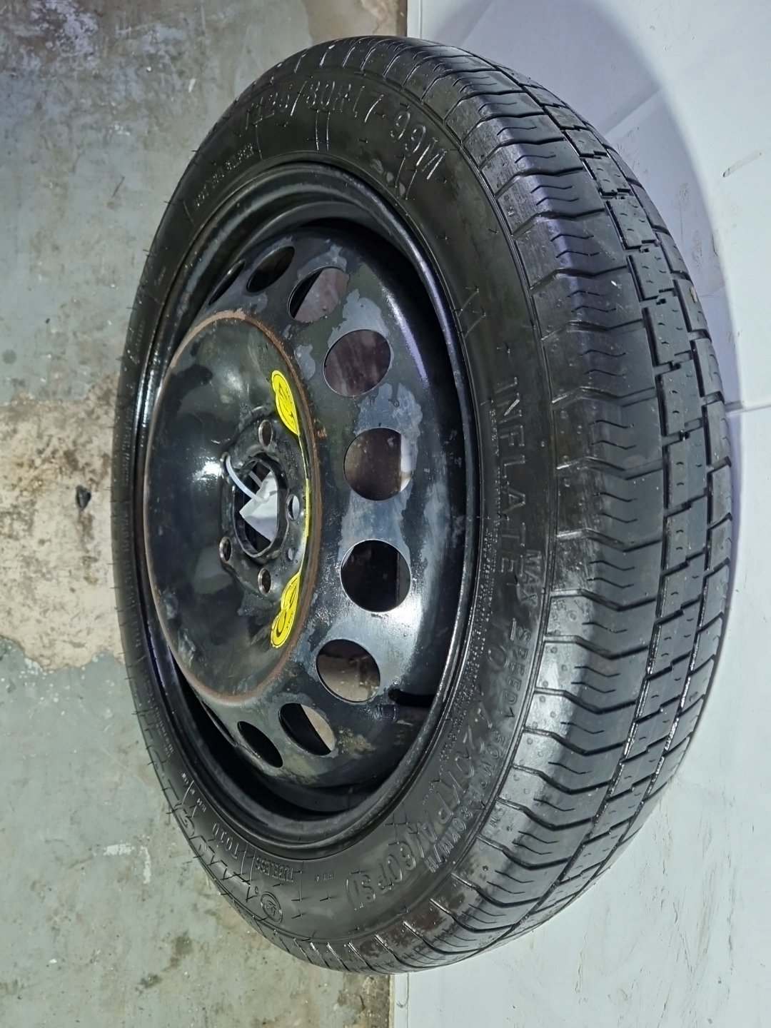 Volvo V70 MK3 Estate 17" Spare Wheel 125/80/17 3mm