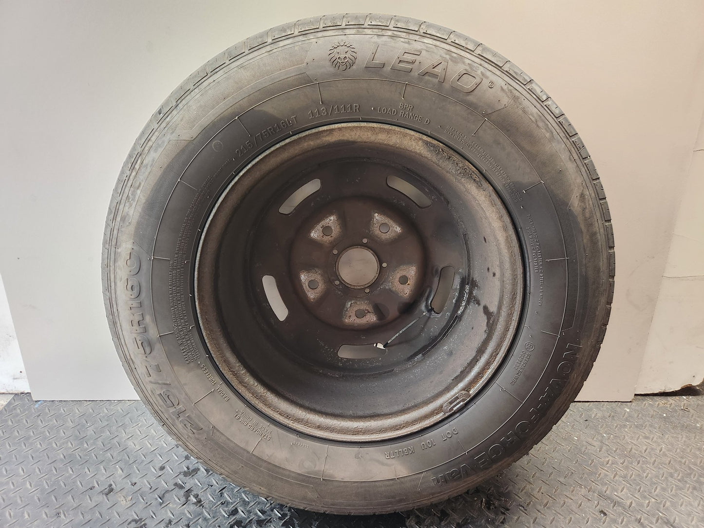 Ford Transit MK6 (V185) Cargo Van Steel Wheel with Tyre 215/75/16 ~6mm