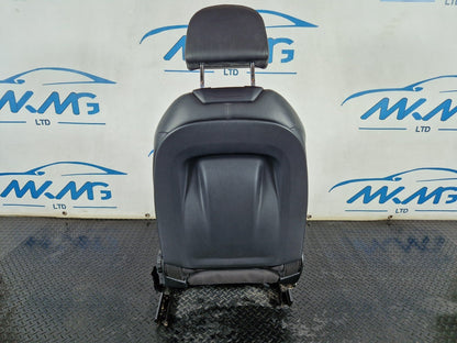 16-19 AUDI A4 B9 S-LINE FRONT PASSENGER HEATED HALF LEATHER SEAT