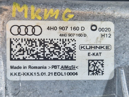 12-18 AUDI A6 C7  CATALYTIC CONVERTER HEATING CONTROL MODULE UNIT 4H0907160D