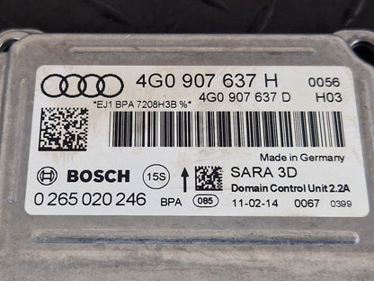 12-18 AUDI A6 C7 2.0 DIESEL CGLC GENUINE YAW RATE CONTROL MODULE ECU 4G0907637H