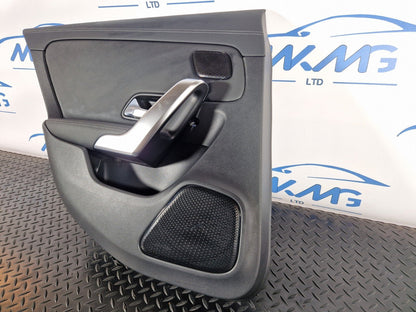 19-ON MERCEDES BENZ CLA C118 REAR LEFT N/S/R DOOR CARD PANEL BLASK LEATHER