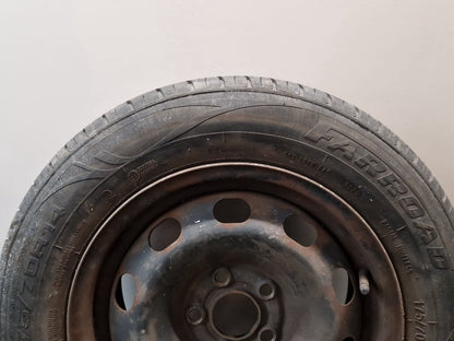 2013 Volkswagen Polo 6R MK5 14" Steel Wheel with Tyre 175/70/14 ~5mm 1J0601027P