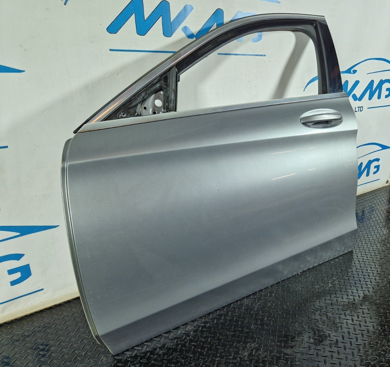 14-21 MERCEDES BENZ C CLASS W205 FRONT LEFT N/S/F COMPLETE DOOR SILVER 792