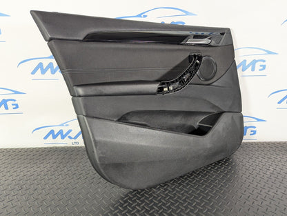 16-22 BMW X1 F48 FRONT PASSENGER SIDE DOOR CARD PANEL IN BLACK