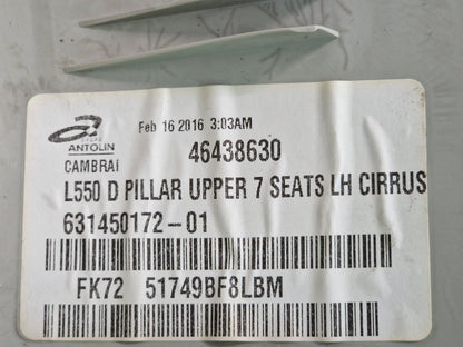 14-19 LAND ROVER L550 DISCOVERY PASSENGER SIDE D PILLAR TRIM FK7251749BF8LBM