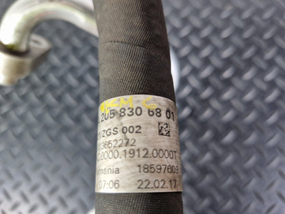 14-21 MERCEDES BENZ C300h W205 OEM HYBIRD AIR CON PIPE HOSE A2058306801