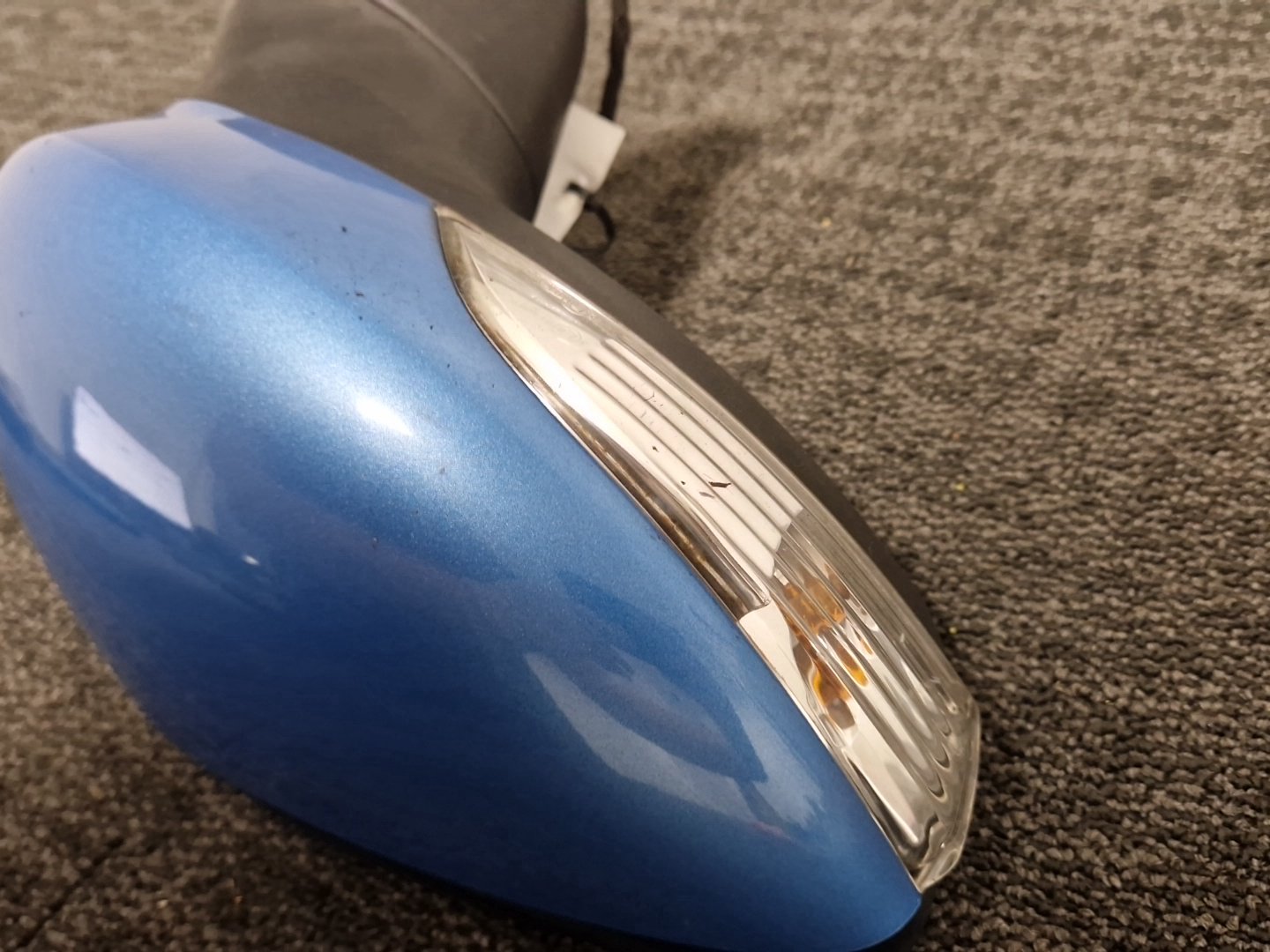 Ford Fiesta MK7 (B299) Hatchback Front Right Door Wing Mirror in Blue Vision