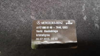 13-19 MERCEDES BENZ CLA W117 C117 GENUINE REAR PARCEL SHELF COVER A1176900149