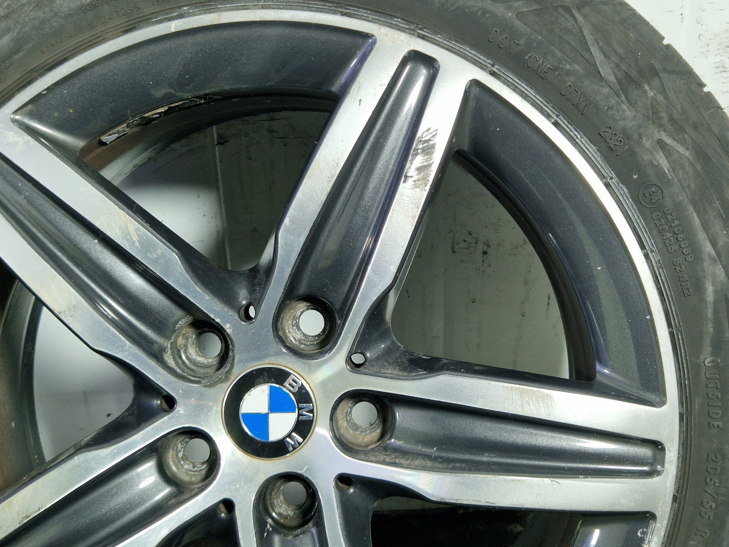 BMW 2 Series F45 F46 17" Alloy Wheel with Tyre 205/55/17 ~4mm 6855091