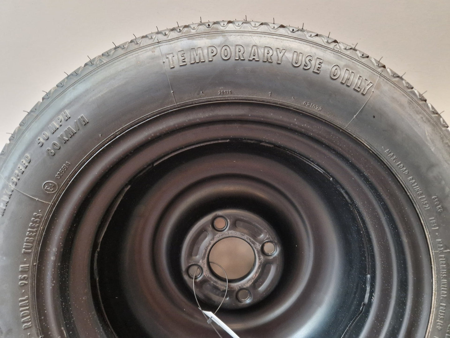 Ford Fiesta MK7 Hatchback 15" Spare Wheel with Tyre 125/80/15 ~4mm