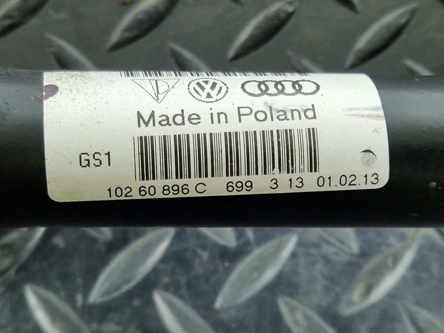 10-15 AUDI Q7 4L 3.0 TDI QUATTRO GENUINE FRONT LEFT DRIVESHAFT 10260896C