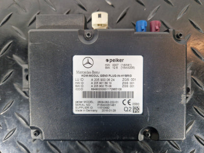 14-21 MERCEDES BENZ C350e W205 GEN3 PLUG-IN-HYBRID ECU A2059000624