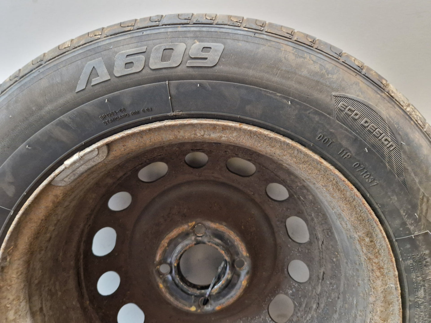 Peugeot Partner MK2 (PH1) (B9) Cargo Van Steel Wheel with Tyre 195/65/15 ~1mm