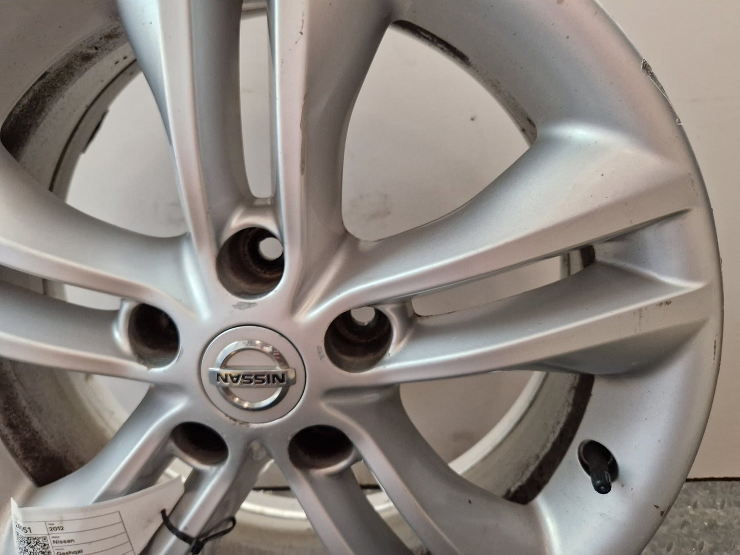 2012 Nissan Qashqai MK1 FL (J10) 17" 5 Double Spoke Alloy Wheel