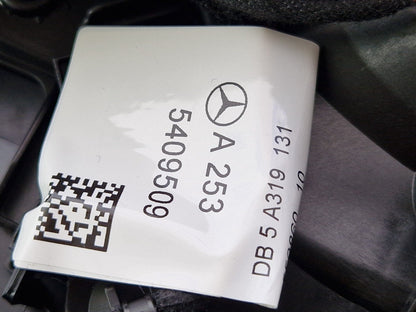 14-21 MERCEDES BENZ C200d W205 REAR PASSENGER SIDE DOOR CARD BLACK LEATHER