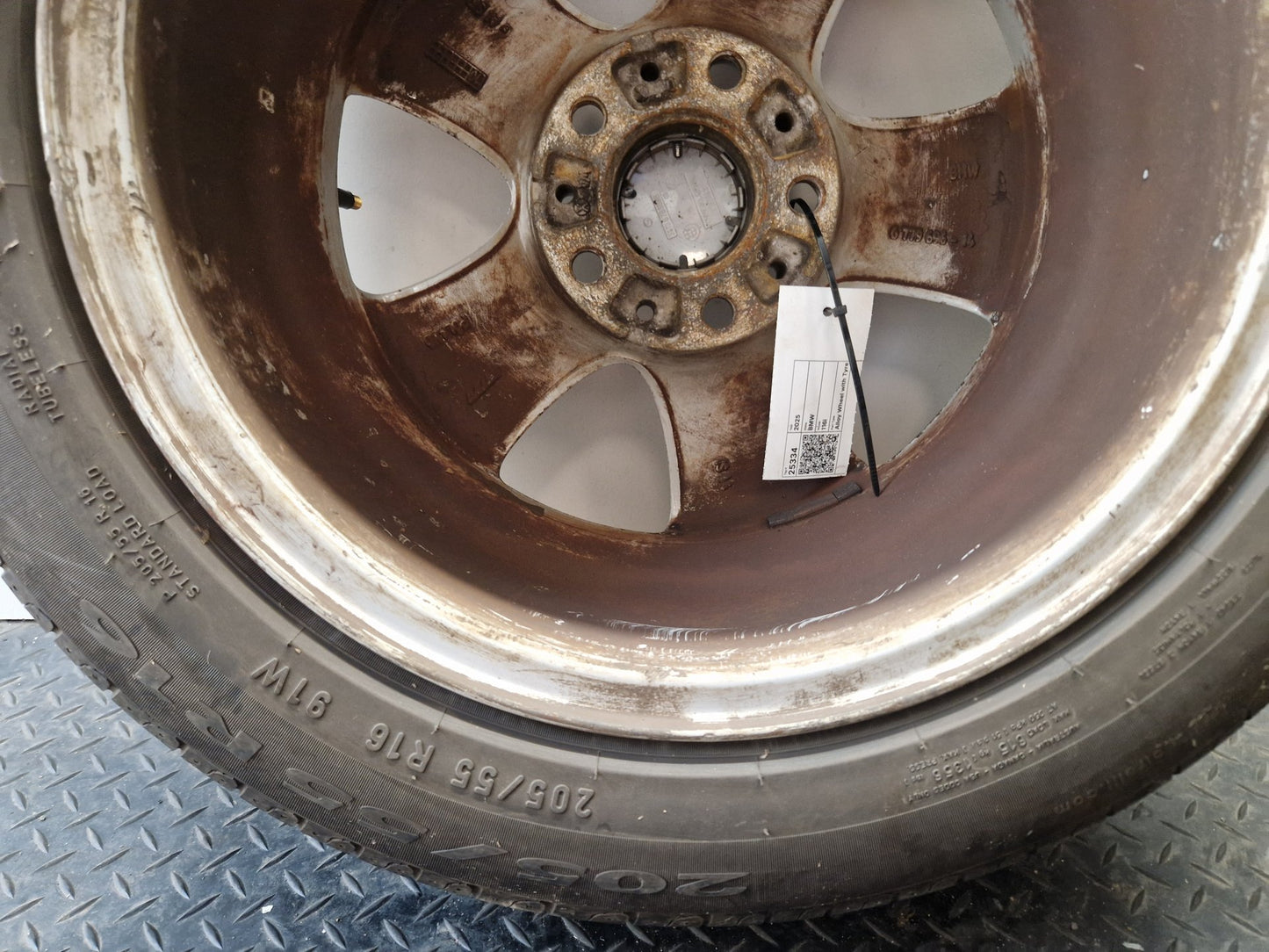 BMW 116i E87 16" Alloy Wheel with Tyre 205/55/16 ~5mm 6779696