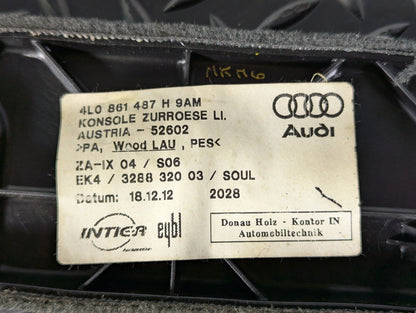 10-15 AUDI Q7 4L GENUINE LEFT REAR TRUNK COVER TRIM PANEL 4L0861487