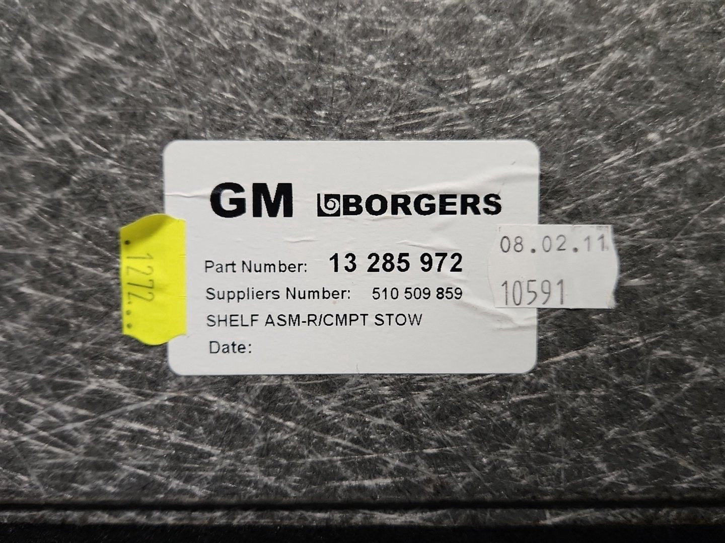 Vauxhall Meriva MK2 (B) (4470) MPV Genuine Boot Liner Floor Cover 13285972