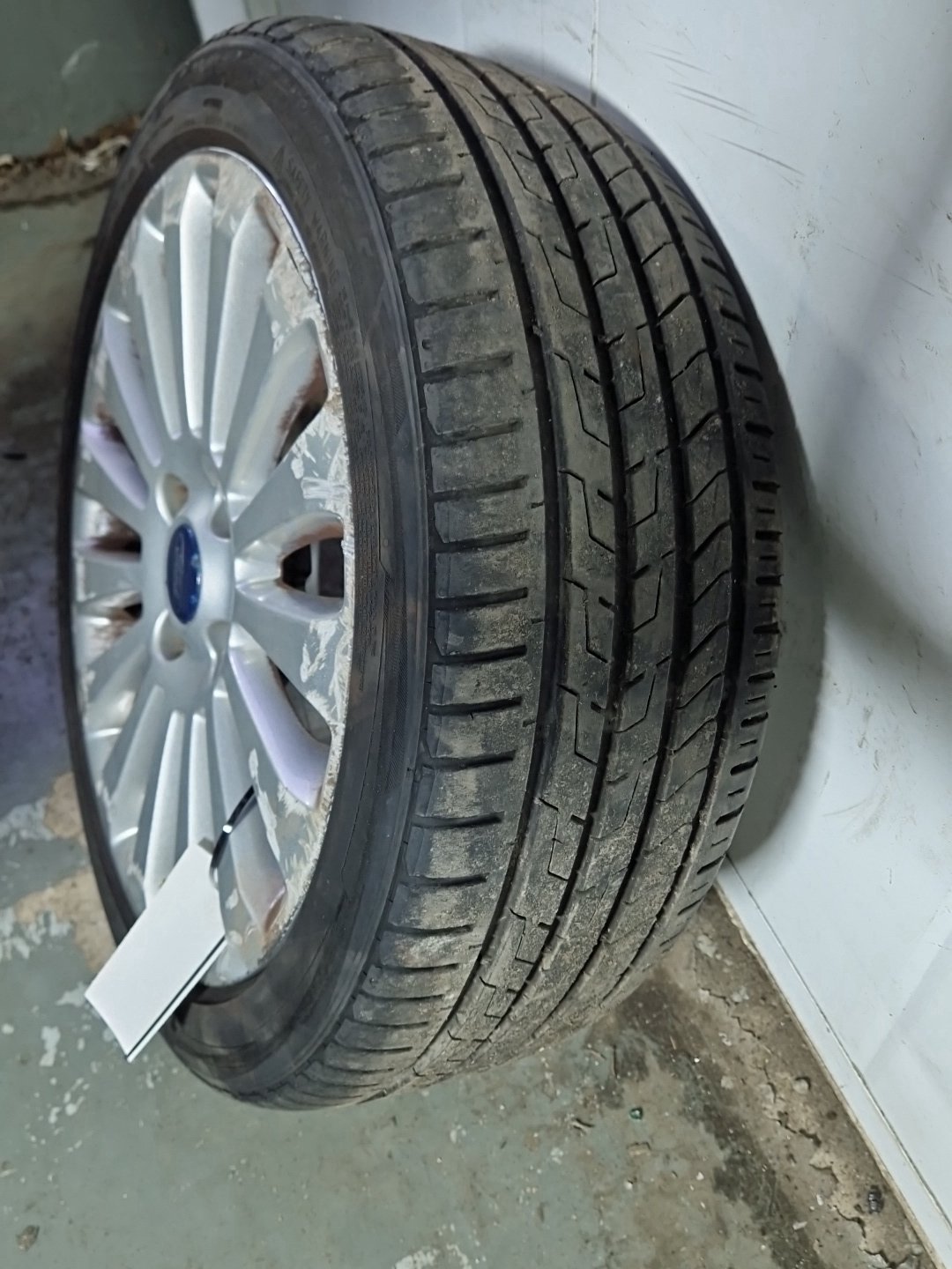 2009 Ford Fiesta MK7 Alloy Wheel with Tyre 195/45/16 ~5mm 8V21-1007-HA