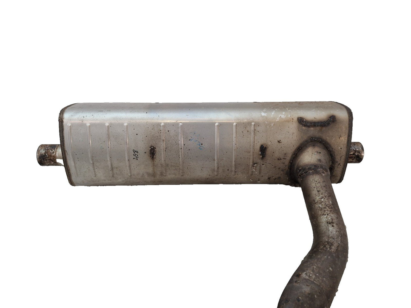 16-20 AUDI Q7 4M GENUINE OEM REAR EXHAUST MUFFLER SILENCER 4M0253611M 4M0120F