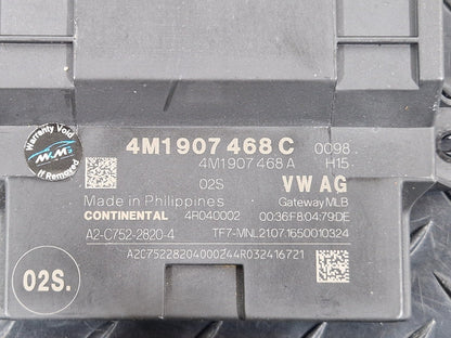 16-19 AUDI A4 AVANT B9 S-LINE GENUINE GATEWAY MODULE 4M1907468C