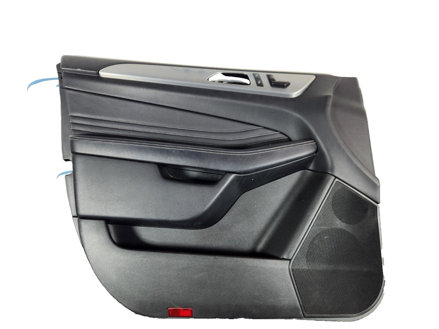 11-19 MERCEDES BENZ ML W166 FRONT LEFT N/S DOOR CARD PANEL IN BLACK LEATHER