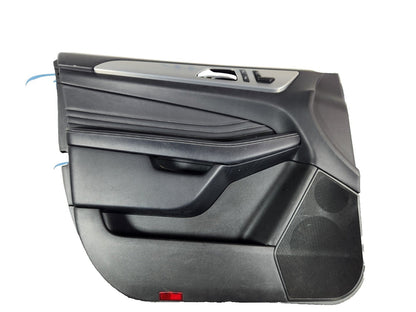 11-19 MERCEDES BENZ ML W166 FRONT LEFT N/S DOOR CARD PANEL IN BLACK LEATHER