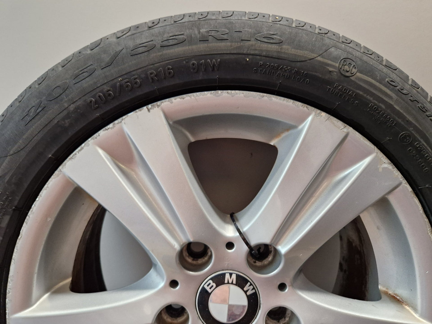 BMW 116i E87 16" Alloy Wheel with Tyre 205/55/16 ~5mm 6779696