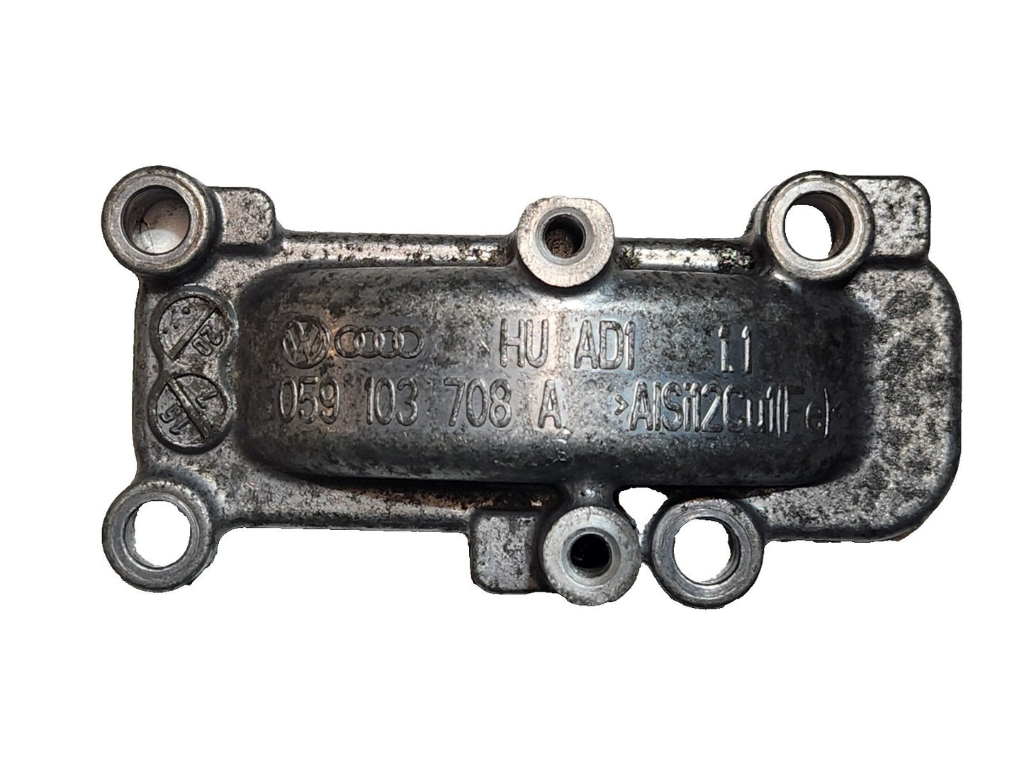 16-20 AUDI Q7 4M 3.0 TDI CRTC CYLINDER HEAD END PLATE 059103708A