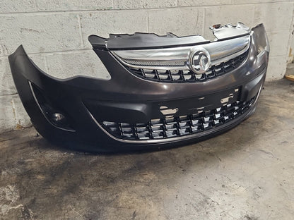 Vauxhall Corsa MK3 (D)(4400) Hatchback Front Bumper in Phantom Grey G43 Damaged