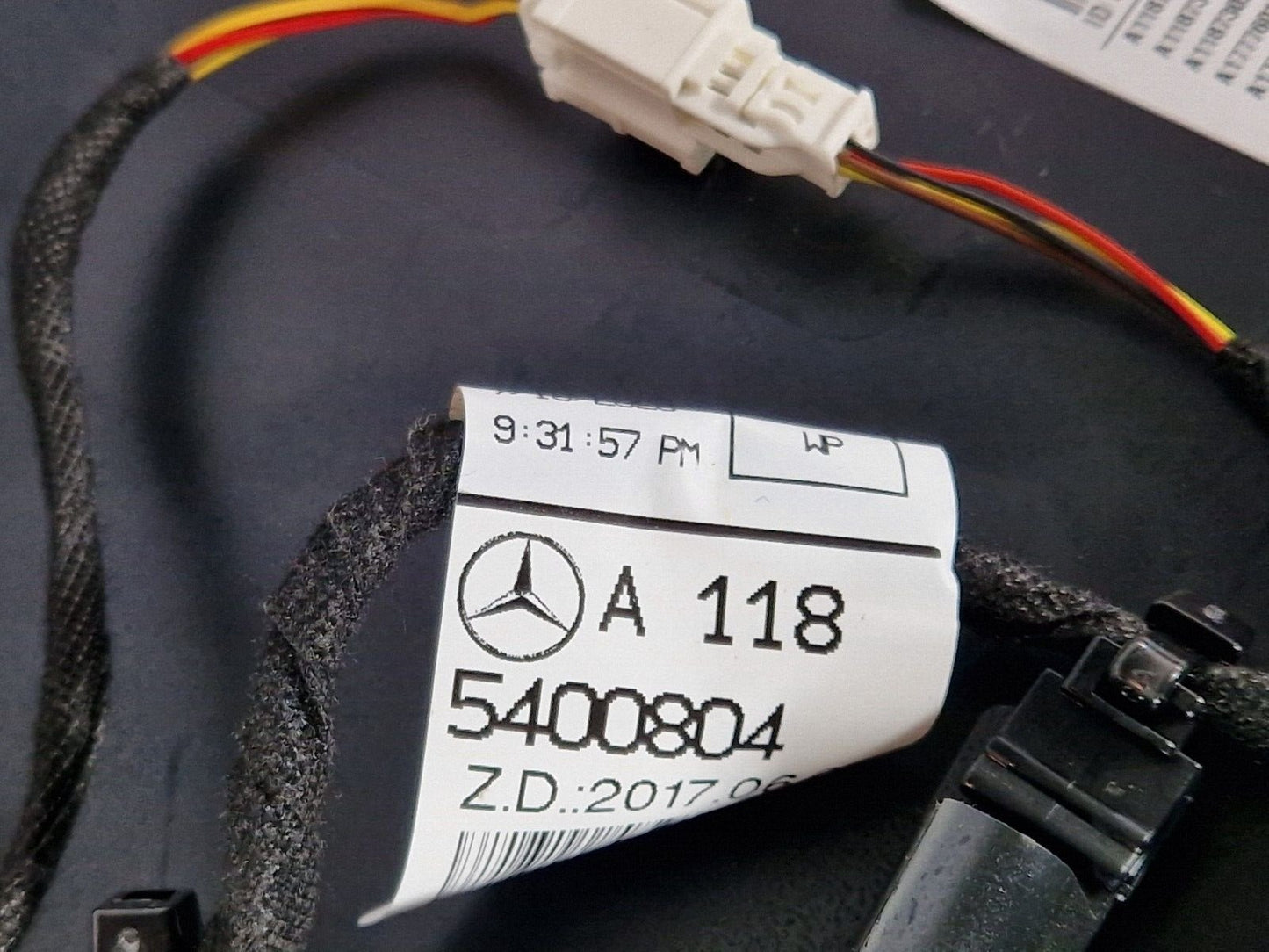 19-ON MERCEDES BENZ CLA C118 REAR LEFT N/S/R DOOR CARD PANEL BLASK LEATHER