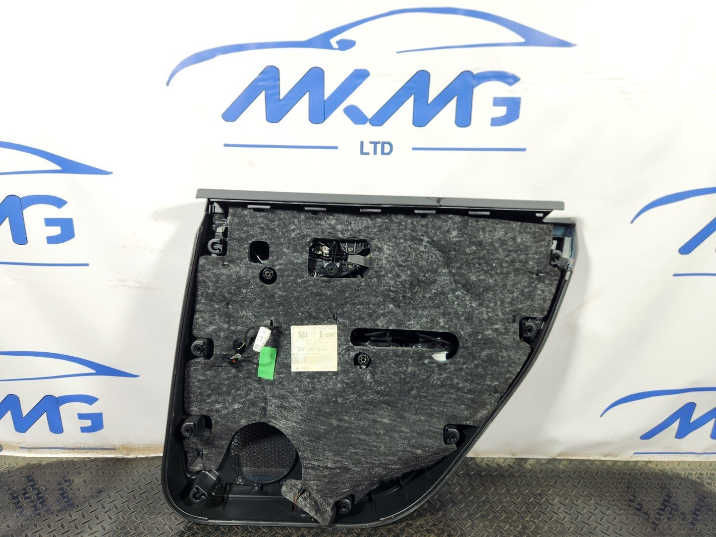 16-20 AUDI Q7 4M REAR LEFT INTERIOR DOOR CARD PANEL ALCANTARA TRIM 4M0867305