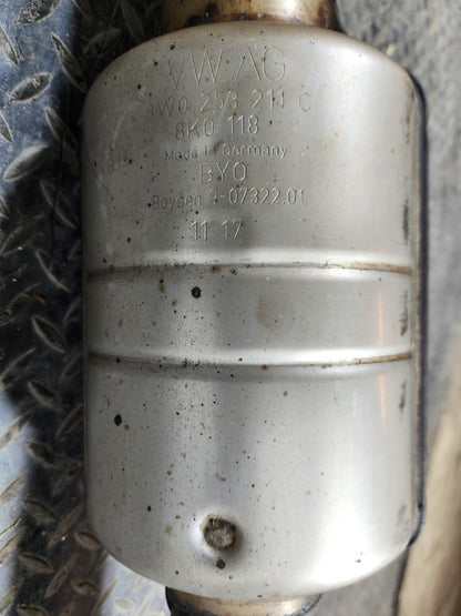 17-24 AUDI S5 F5 CWGD GENUINE O/S PETROL ENGINE EXHAUST PIPE SILENCER 8W0253211C