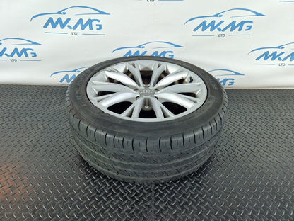 10-17 AUDI A8 4H GENUINE 19" ALLOY WHEEL 9J ET33 & TYRE 255 45 R19 4H0601025G