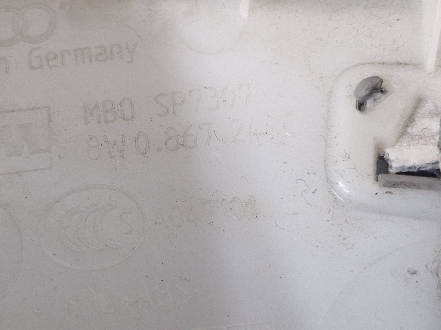 16-19 AUDI A4 B9 GENUINE RIGHT DRIVER SIDE B-PILLAR TRIM COVER 8W0867244