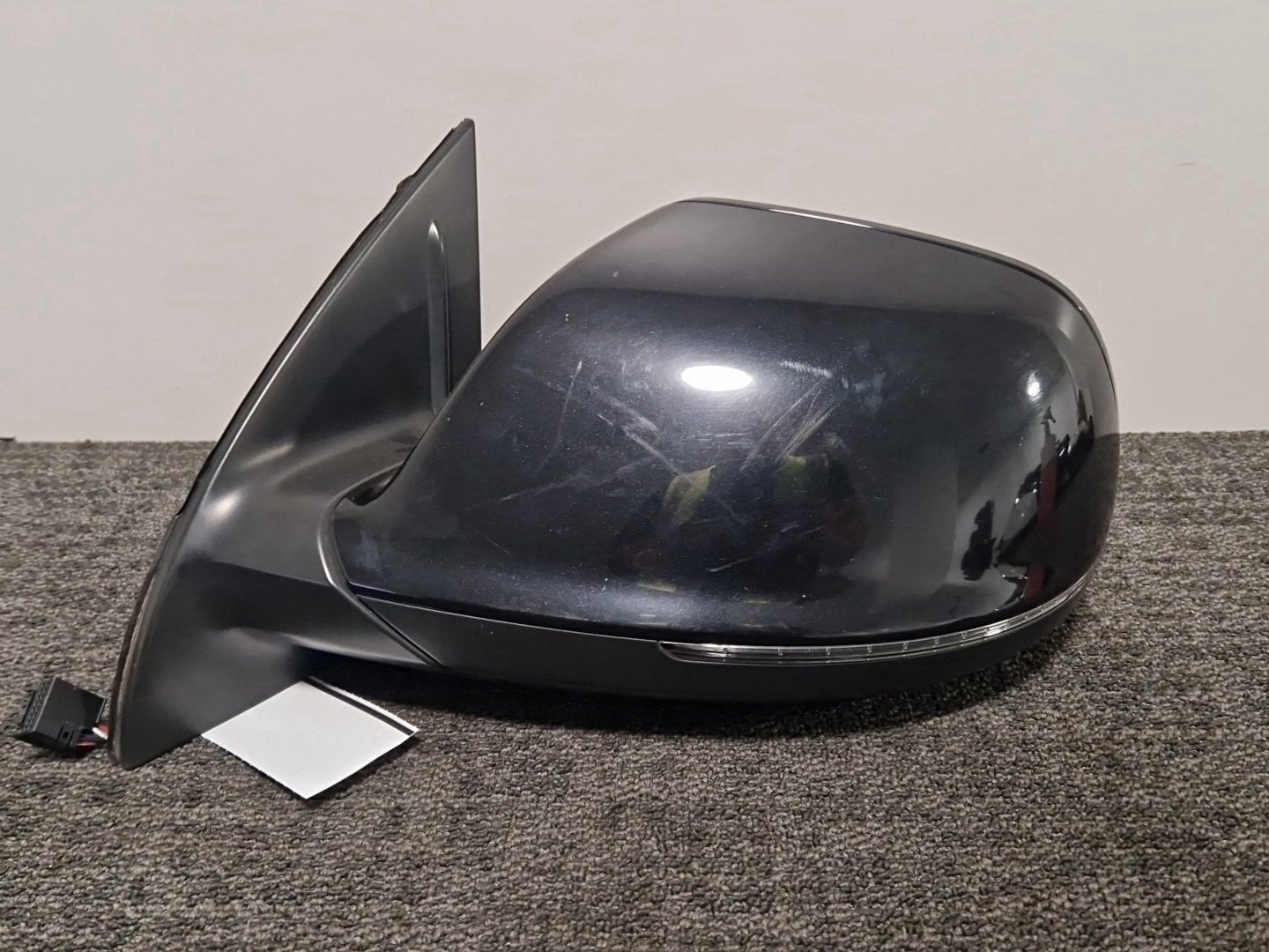 Audi Q7 4L Genuine Front Left N/S Passenger Door Wing Mirror in Black
