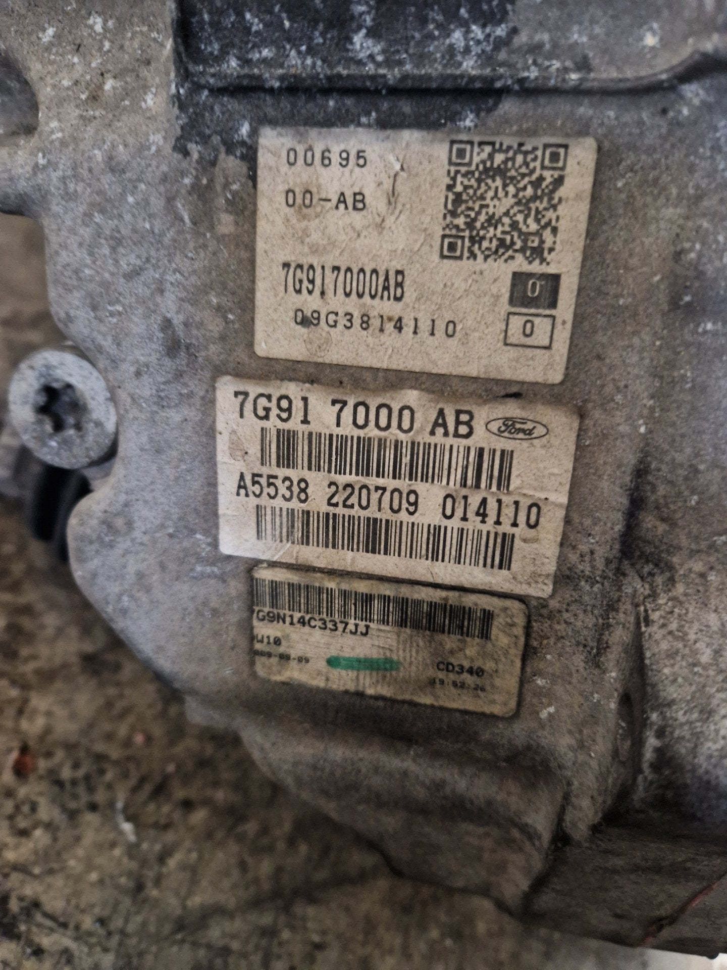 Ford S-Max 2L QXWA 6 Speed Automatic AWF21 Transmission Gearbox 7G91-7000-AD