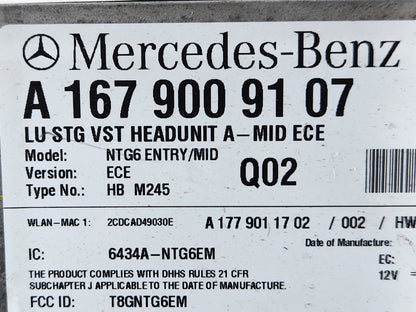 Mercedes-Benz A-Class W177 Genuine Radio Stereo Head Unit A1679009107