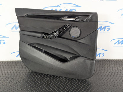 16-22 BMW X1 F48 FRONT PASSENGER SIDE DOOR CARD PANEL IN BLACK