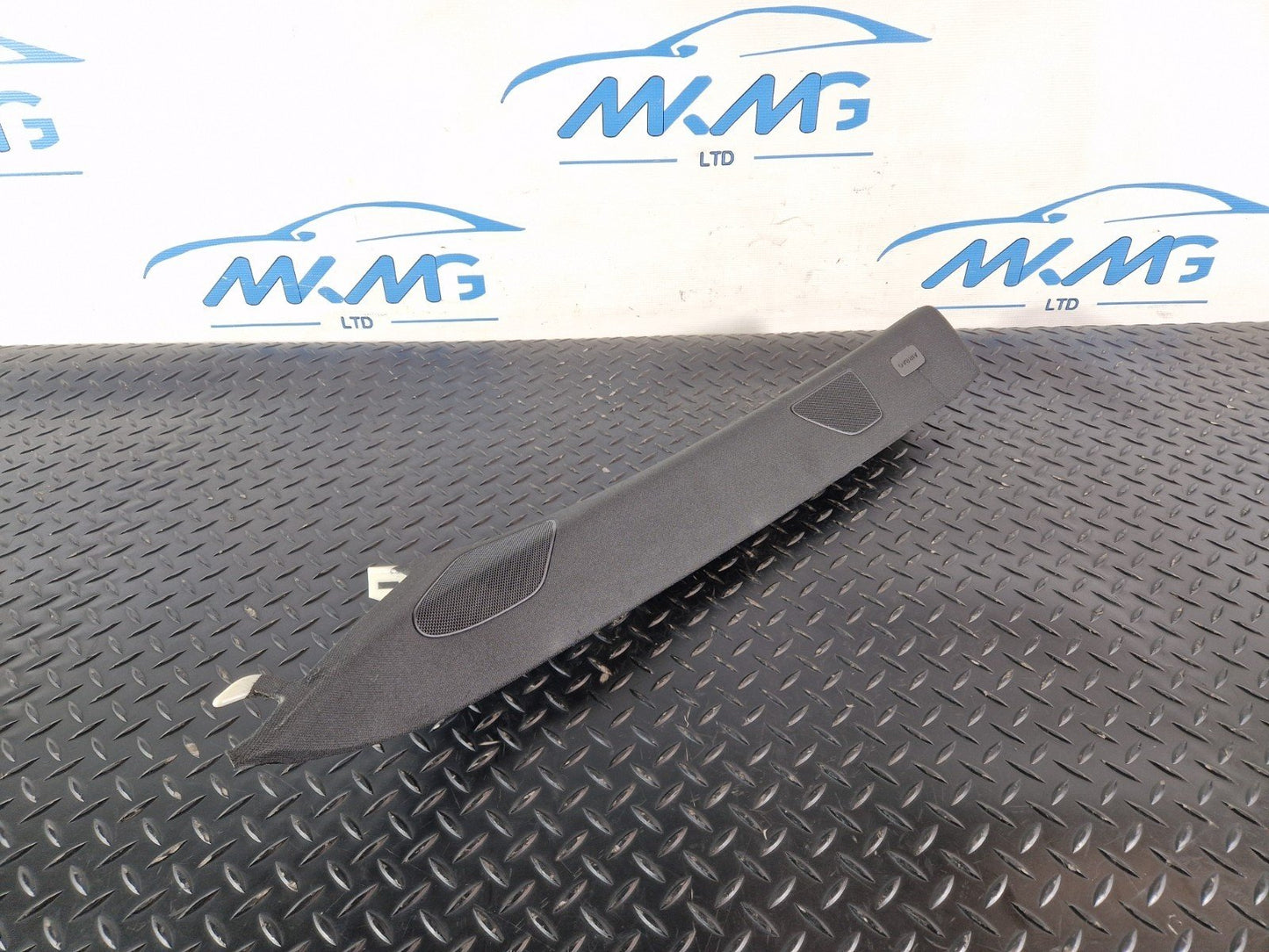 16-20 AUDI Q7 4M GENUINE FRONT LEFT N/S BOSE A PILAR TRIM COVER BLACK 4M0867233B