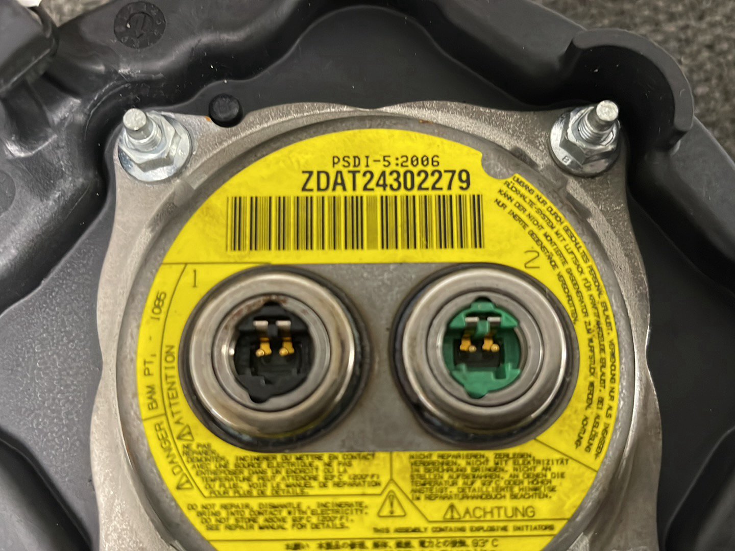 BMW 120i E87 Hatchback Genuine Steering Wheel Safetybag Module