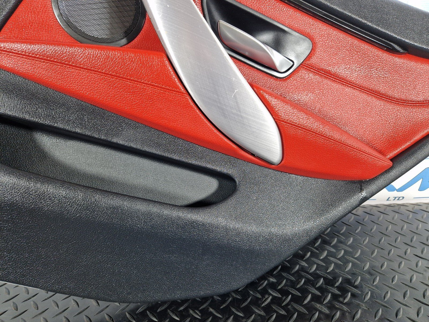 12-18 BMW 4 SERIES F36 LCI M-SPORT REAR RIGHT O/S/R DOOR PANEL RED LEATHER