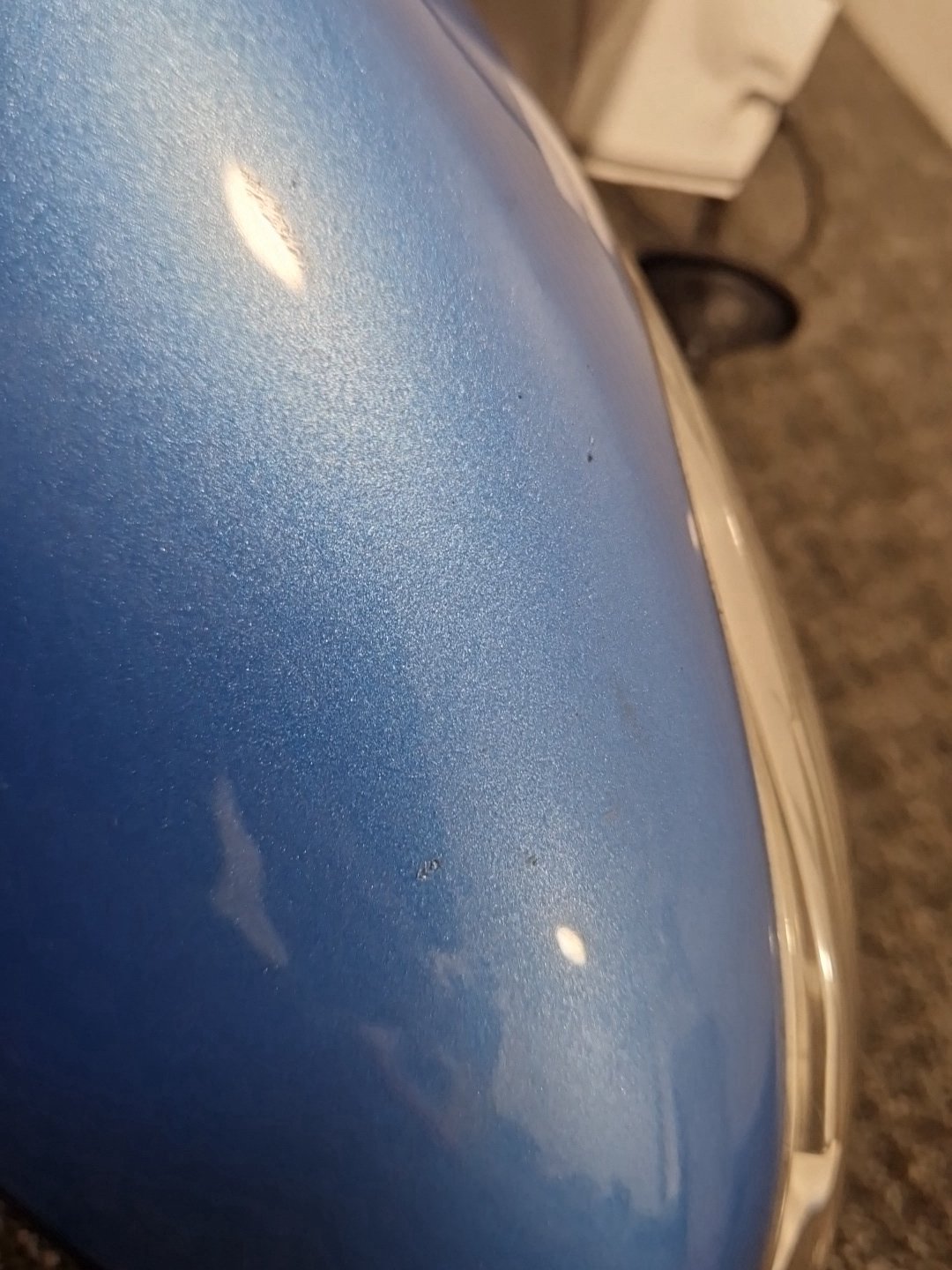 Ford Fiesta MK7 (B299) Hatchback Front Right Door Wing Mirror in Blue Vision