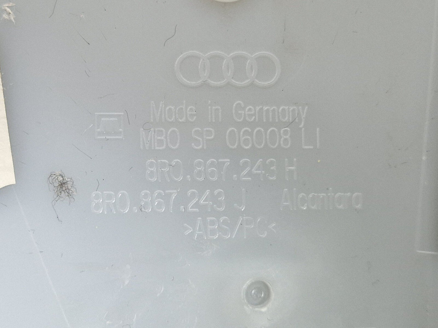 12-17 AUDI Q5 8R GENUINE OEM FRONT LEFT N/S B-PILLAR TRIM COVER 8R0867243