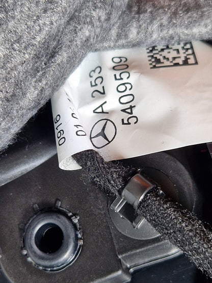 14-21 MERCEDES BENZ C200d W205 REAR DRIVER SIDE DOOR CARD BLACK LEATHER