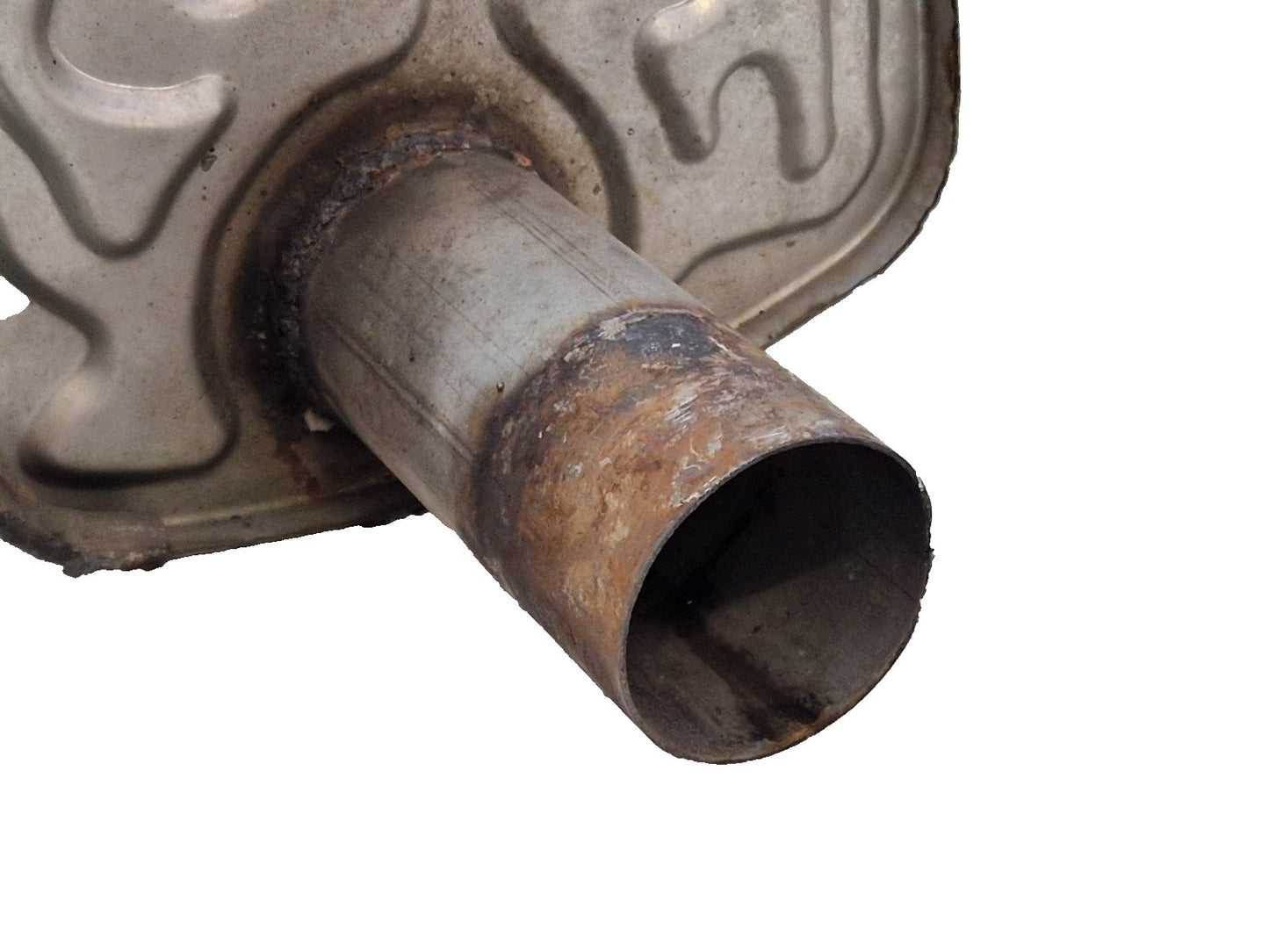 16-20 AUDI Q7 4M GENUINE OEM REAR EXHAUST MUFFLER SILENCER 4M0253611M 4M0120F