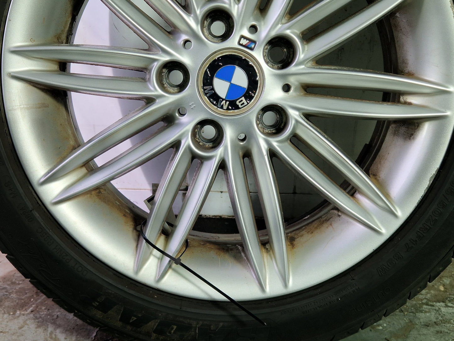 BMW 116i E87 17" Alloy Wheel with Tyre (Run-Flat) ~6mm 205/50/17
