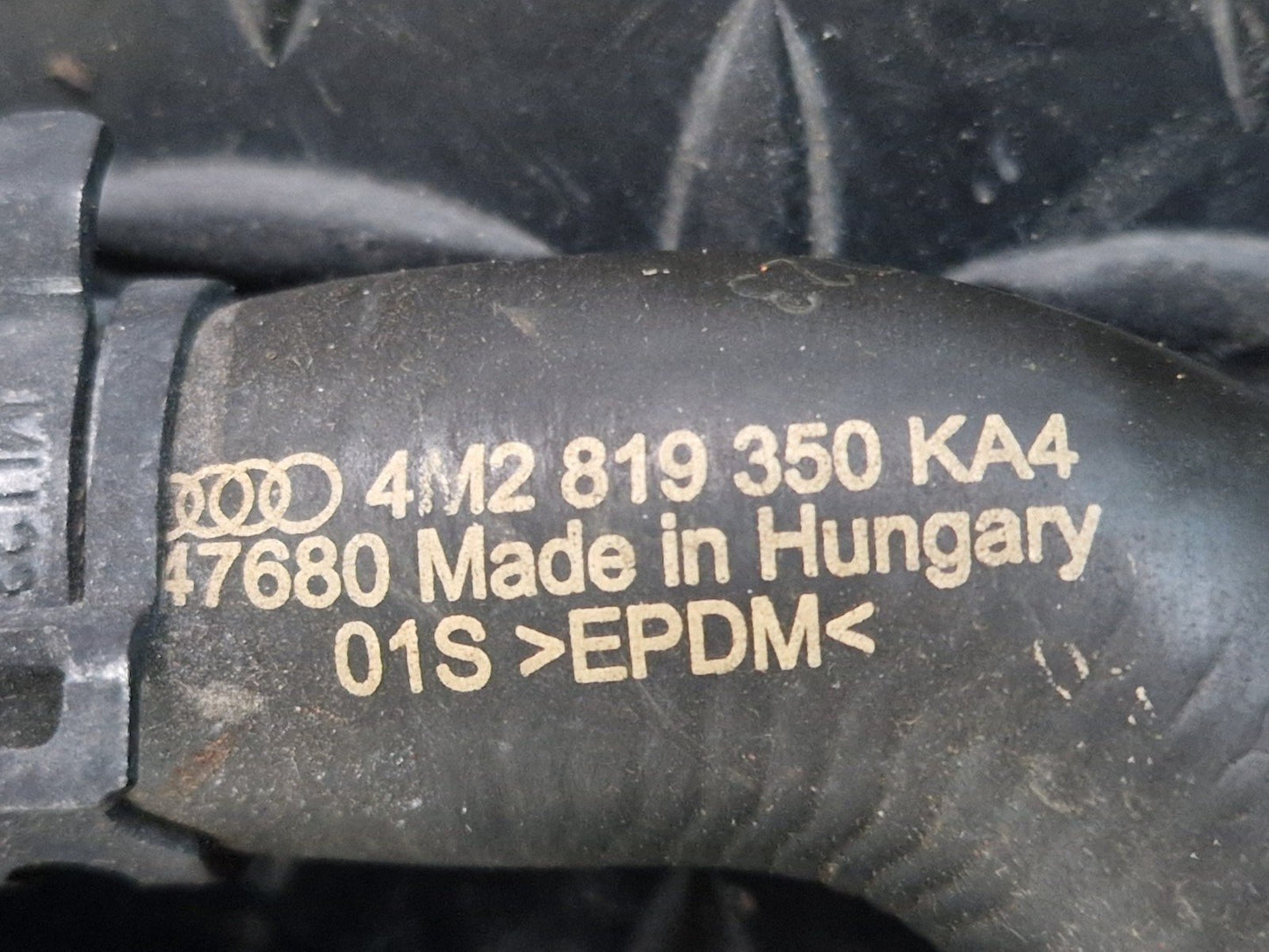 16-20 AUDI Q7 4M 3.0 DIESEL GENUINE COOLANT PIPE PIPES 4M0819345A 4M2819350