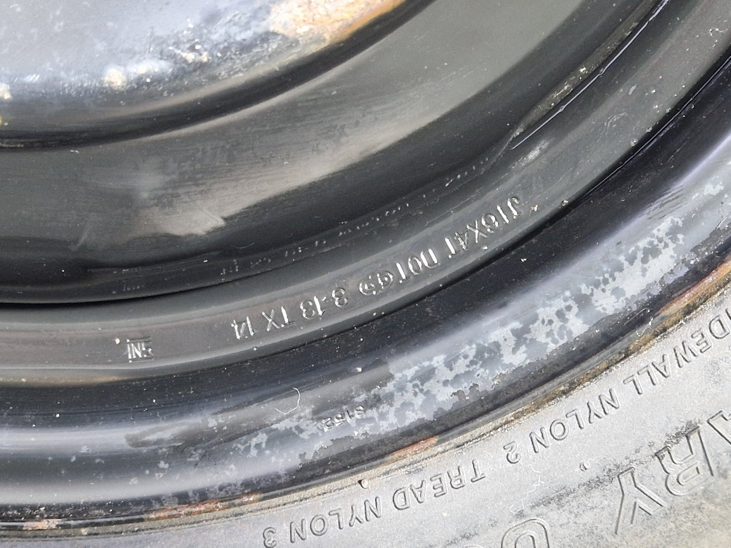 Toyota Prius MK3 (ZVW30) Hatchback 16" Spare Wheel with Tyre 135/80/16 ~4mm